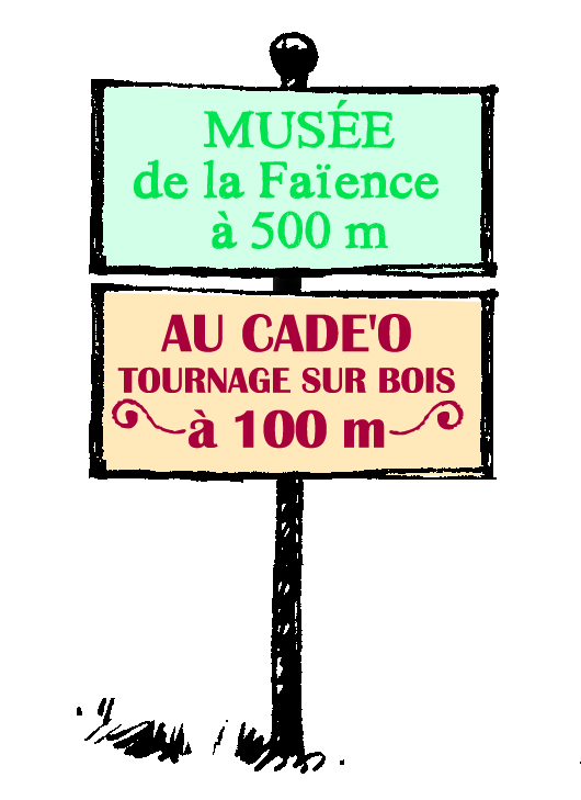 Dimensions autorisées pour une pré-enseigne - Croquis extrait de la charte signalétique du PNR du Verdon